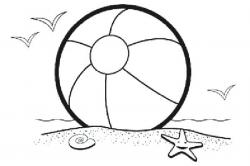 Free Beach Ball Coloring Pages Clip Art Collection Related Pictures ...