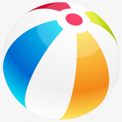 Vector Hand Colored Beach Ball, Vector, Hand Painted, Beach Ball PNG ...