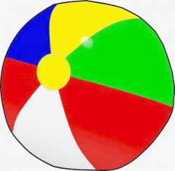 Colorful Beach Ball, Leisure And Entertainment, Sports Equipment ...