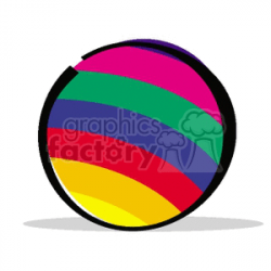 Royalty-Free Rainbow Beach Ball 170955 vector clip art image - WMF ...