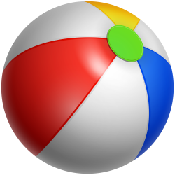 Inflatable Beach Ball PNG Clip Art Image | Gallery ...