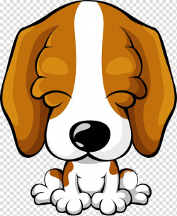 White and brown puppy art, Beagle Puppy ...