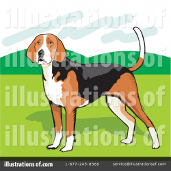 American Foxhound Clipart #26529 - Illustration by David Rey