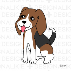 Cute Beagle Clipart