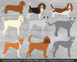 Hound Dog Clipart, Dog Clip Art Scrapbook Pet, Bloodhound, Basset ...