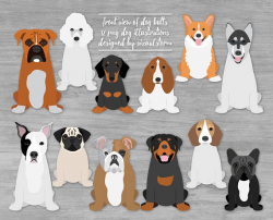 Front of Dog Butts Clipart Graphics Sitting Dogs Illustrations ...