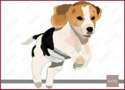 Beagle Clip Art Sublimation Design Beagle Puppy Clip Art Dog Clipart Beagle  Png Printable Beagle Image Transfer for Iron On Digital Download