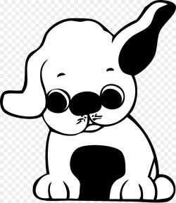 Labrador Retriever Beagle Puppy Clip art - Black And White Puppy ...
