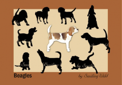 beagle svg dog breed silhouette clipart vector graphic printable ...