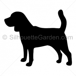 Beagle silhouette clip art. Download free versions of the image in ...