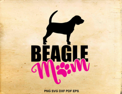 Beagle mom svg, Beagle svg silhouette, Iron on designs, Beagle ...