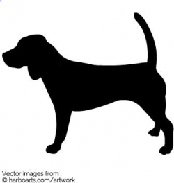 Beagle Silhouette Clip Art at GetDrawings.com | Free for personal ...