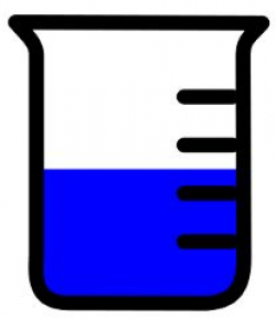 chemistry beaker coloring page | Empty Beaker clip art - vector clip ...