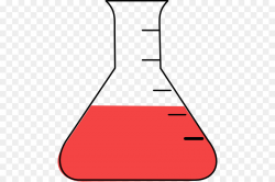Laboratory Flasks Beaker Chemistry Clip art - red particles png ...