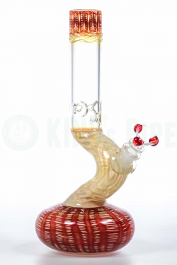 HVY Glass Curved Neck Round Base Beaker | KING's Pipe Online Headshop