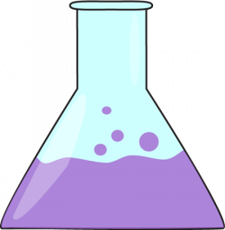 Bubbling Science Beaker Clip Art - Bubbling Science Beaker Vector Image