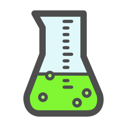 OnlineLabels Clip Art - Science Beaker - Green