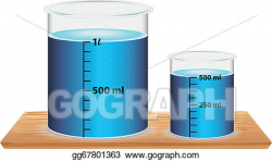 Vector Stock - A small and a big laboratory beaker. Clipart ...