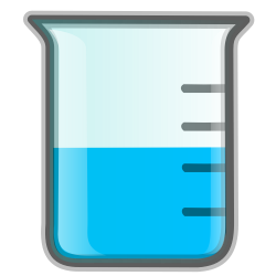 OnlineLabels Clip Art - Lab Icon - Beaker Light Blue