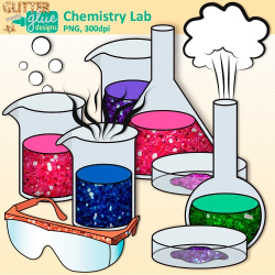 Chemistry Lab Clipart | Teacher Clip Art | Glitter Meets Glue Designs
