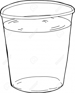 Cup Of Water Drawing at GetDrawings.com | Free for personal use Cup ...