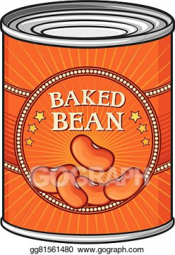 Vector Stock - Tin of baked beans . Clipart Illustration gg81561480 ...