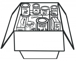 Canned Food Clipart Black And White - Letters