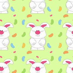 Easter Bunny and Jelly Bean Background - Easter Bunny and Jelly Bean ...