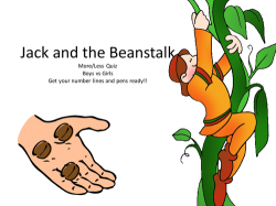 Finding one more/less: Jack and the Beanstalk by trainee teach ...