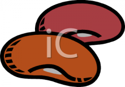 Two Big Kidney Beans Clipart Image - foodclipart.com