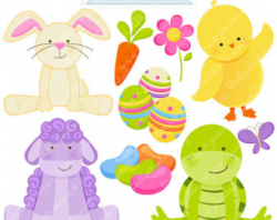 Easter Monsters Cute Digital Clipart Easter Clipart Monster