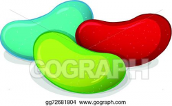 Vector Art - Jelly beans. Clipart Drawing gg72681804 - GoGraph