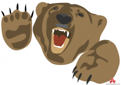 Angry Bear Attacking Clipart | Free Clipart Design Download