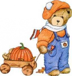 Bear Pumpkin Wagon Okay, so it's not a doll, but it's so cute ...
