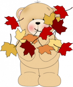 Autumn Bears Clipart