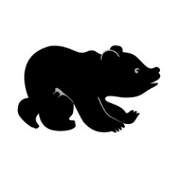 Bear And Cub Silhouette at GetDrawings.com | Free for personal use ...