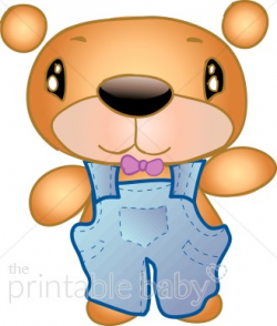 Boy Cartoon Bear Clipart | Teddy Bear Baby Clipart