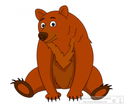 Animal Clipart - Bear Clipart - brown-bear-910 - Classroom Clipart