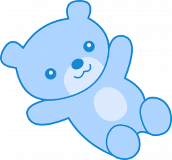 Cute Blue Teddy Bear Clipart - Free Clip Art