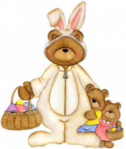 Easter Bear with Basket PNG Picture | Gallery Yopriceville - High ...