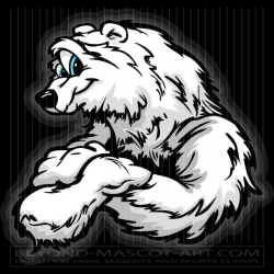 Friendly Polar Bear Clipart Cartoon Vector Bear Image