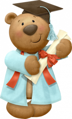 GRADUATION TEDDY BEAR | CLIP ART - T. BEARS #1 - CLIPART | Pinterest ...
