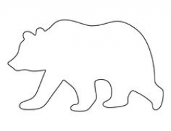 Bear Outline Drawing at GetDrawings.com | Free for personal use Bear ...