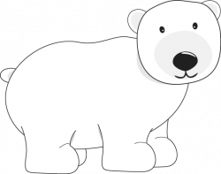 Polar bear | Bear Clip Art | Bear crafts, Penguins, polar ...