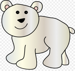 Baby Polar Bear Giant panda Clip art - Winter Bear Cliparts png ...