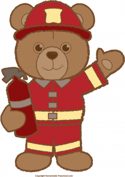 Teddy Bear Fireman . . . Free Clipart | Homeschool: Early Learning ...