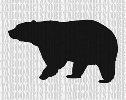 Bear silhouette Bear svg Silhouette bear Svg file Digital