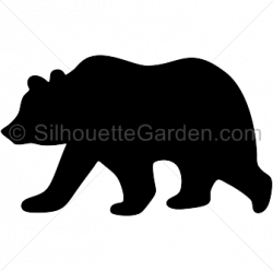 Grizzly bear silhouette clip art. Download free versions of the ...