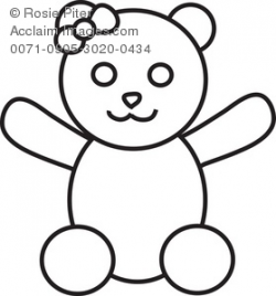 Clipart Illustration of a Teddy Bear