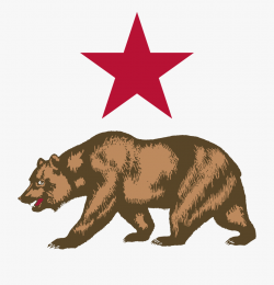 Star And Bear Clipart - California Symbol #129942 - Free ...